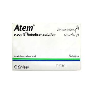 Atem Nebuliliser Solution Ampoule 0.025% 2ml