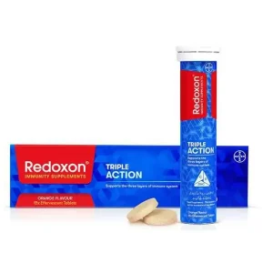 Redoxon Triple Action Effervescent Orange Flavour Tablets